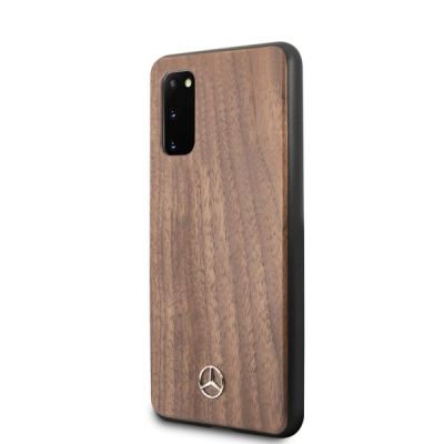 2. Mercedes Wood Line Walnut Case für Samsung Galaxy S20 - Braun