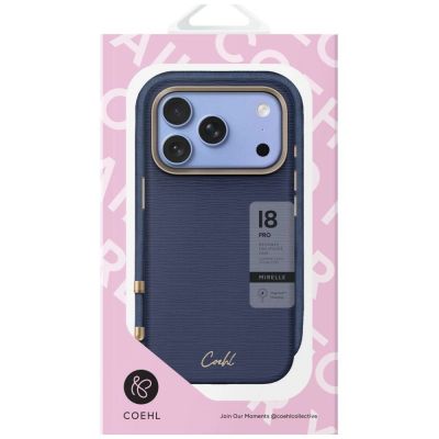 5. Uniq Coehl Mirelle Magnetische Ladehülle für iPhone 18 Pro / 17 Pro - blau