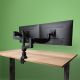 5. Monitorhalterung R-Go Tools R-Go Monitorarm 0"–32" 2 TFT Max. 9 kg Caparo 4 Gasfeder silber