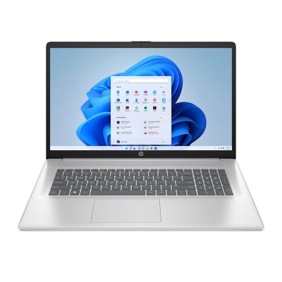HP 17-cn4007nw Core 7 150U 17,3" FHD IPS-Display (300 Nits), 16 GB DDR4-RAM (3200 MHz), SSD, Intel-Grafikkarte, 1080p-Kamera, 41 Wh Festplatte, Windows 11, Farbe: Natursilber, 2 Jahre Garantie