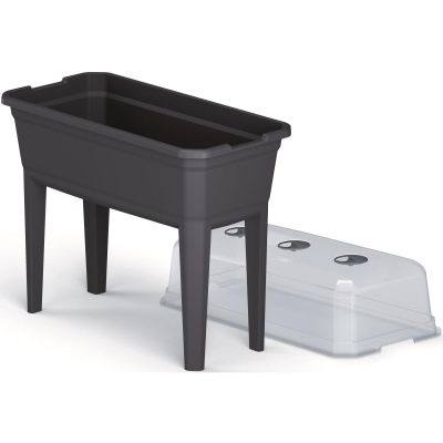 3. Stehendes Gewächshaus-Anzuchtbeet Respana Set Ecoline 74,6 x 77,7 x 36,8 cm Anthrazit