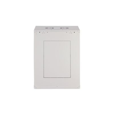 27. Digitus DYNAmic 19" 16HE Wand-Netzwerkschrank 600x450 mm, Glastür, grau, ungeteilt, montiert, 60 kg