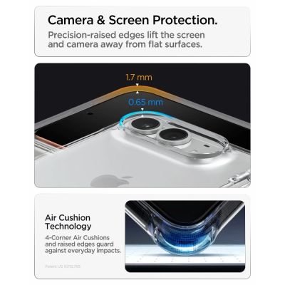 10. Spigen Ultra Hybrid Pro Hülle für iPhone Duo – Transparent