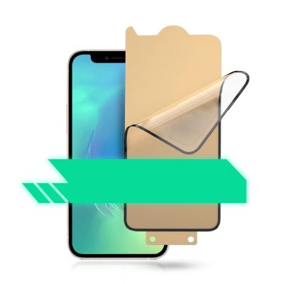 12. Bestsuit 6in1 Set für iPhone 13 mini Hülle / Flexi-Hartglas / Rückseite Folie / Kameraglas / Tücher / Applikator (D30 Buffer)