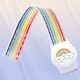 3. AirTag-Hülle mit Riemen für Kinder-Nylonarmband – mit regenbogenfarbenem Riemen