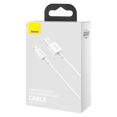5. Baseus Superior Kabel USB - Lightning 2,4A 2 m Weiß (CALYS-C02)