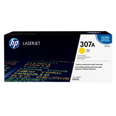 4. Originale gelbe HP 307A LaserJet-Tonerkartusche