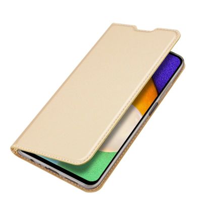 6. Dux Ducis Skin Pro Holster Cover Flip Cover für Samsung Galaxy A03s gold
