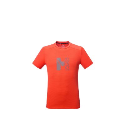 MILLET Kamet Map Ts Ss M Herren-T-Shirt rot