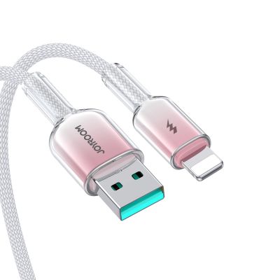 7. Joyroom S-A42 Crystal-Clear Serie 3A USB-A – Lightning Kabel 1,2 m – Weiß