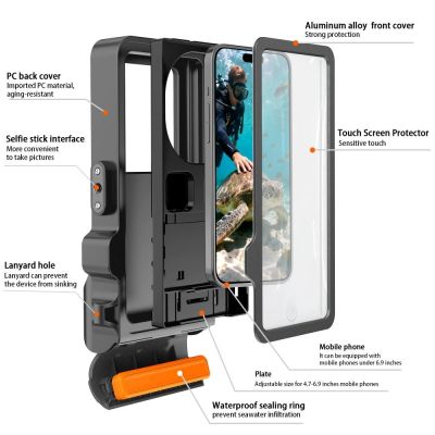 4. Tech-Protect IPX8 Pro wasserdichte Handyhülle – Grau und Schwarz