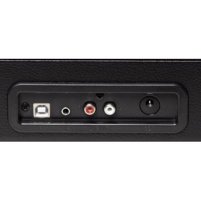 4. Denver VPL-120 Plattenspieler mit USB-Anschluss für PC-Aufnahmen, Schwarz