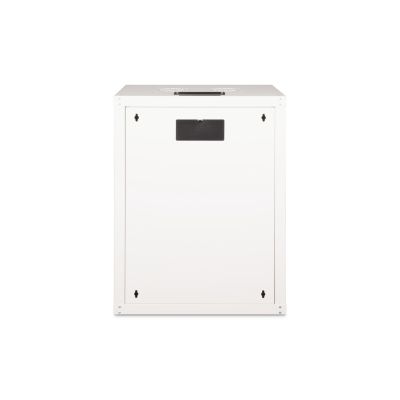 11. Digitus Unique 19" 16U Wand-Netzwerkschrank 600x450 mm, Glastür, grau, ungeteilt, montiert, 100 kg