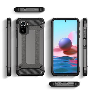 4. Hybrid Armor Case Tough Rugged Cover für Xiaomi Redmi Note 11T 5G / Redmi Note 11S 5G / Poco M4 Pro 5G blau