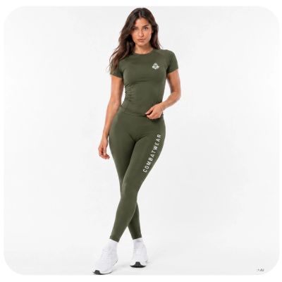 4. ARMY GREEN COMBATWEAR Damen-Rashguard | DBX Bushido