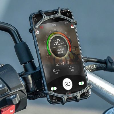 4. Rockbros LF436 Lenkerklemm-Handyhalterung – Schwarz