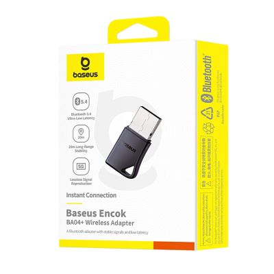 5. Baseus Encok BA04+ Bluetooth 5.4 Bluetooth Adapter - Schwarz