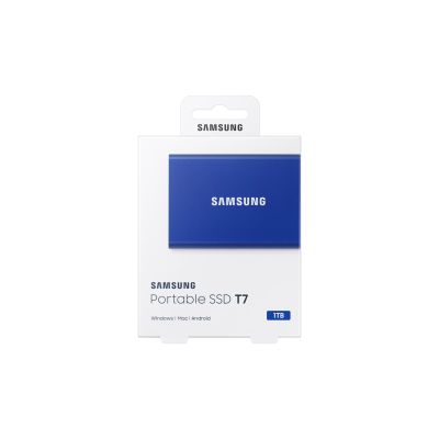 6. Externe SSD-Festplatte Samsung T7 (1 TB; USB 3.2; Blau; MU-PC1T0H/WW)
