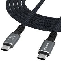 Wozinsky WPS-UY41S USB-C USB4-Kabel 40 Gbit/s 240 W 1 m 4K - Schwarz