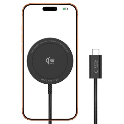 2. Tech-Protect A54 MagSafe 25W QI2.2 Kabelloses Ladegerät – Schwarz