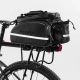 12. Rockbros A6-6 Fahrradtasche für den Kofferraum, 35 l, mit ausklappbaren Taschen – Schwarz