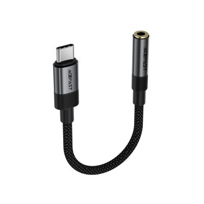 4. Acefast J12 USB-C auf 3,5-mm-Miniklinkenadapter – Schwarz