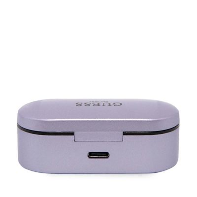 3. Guess GUTWST31EU TWS Bluetooth-Kopfhörer + Dockingstation lila/lila