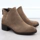 3. Damen-Ankle-Boots mit Blockabsatz, gefüttert, beige, Potocki 12472