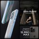 4. Spigen Crystal Hybrid-Hülle für iPhone 15 Pro Max – transparent und blau