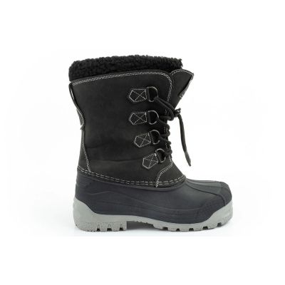 4. Lee Cooper Winterstiefel Kinder isolierte Schneestiefel für Jungen Schwarz