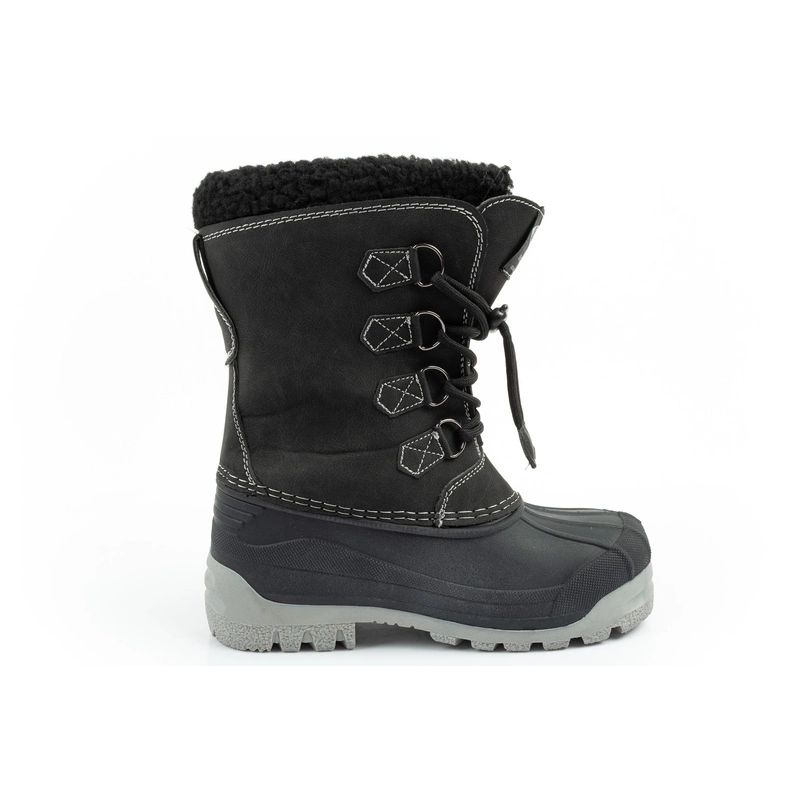 4. Lee Cooper Winterstiefel Kinder isolierte Schneestiefel für Jungen Schwarz