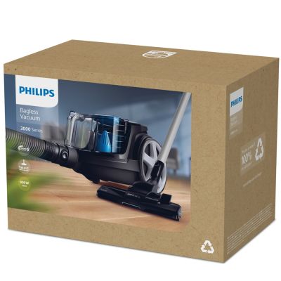 23. Philips FC9331/09 beutelloser Staubsauger (900W; schwarz)