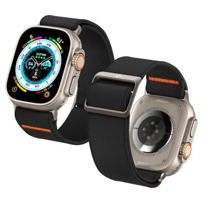 16. Spigen Fit Lite Ultra Armband für Apple Watch 4/5/6/7/8/9/SE/Ultra (42/44/45/49 mm) – Schwarz
