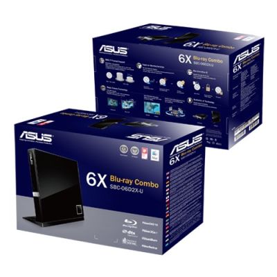3. ASUS SBC-06D2X-U SBC-06D2X-U/BLK/G/AS Brenner (USB 2.0; extern)