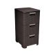 2. CURVER REGAL MIT 3 SCHUBLADEN 3x14L / DUNKELBRAUN