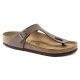 9. Birkenstock Gizeh Birko-Flor Nubuk Stone Regular Herren Flip-Flops Wide Grau (43391)