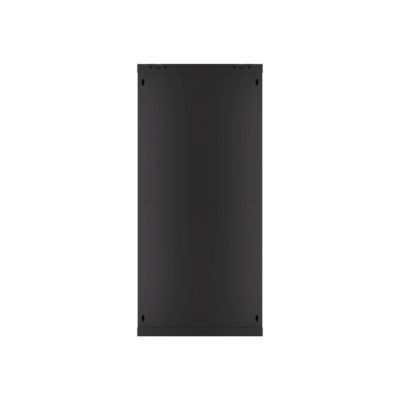 6. Lanberg WF01-6627-10B einteiliger Schrank (27 HE; 1300 mm / 600 mm / 600 mm; Wandmontage; Glas; 19 Zoll; schwarz)