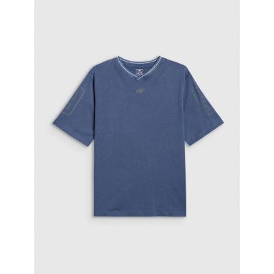 6. Locker geschnittenes Jungen-T-Shirt mit Aufdruck 4F 4FJRSS26TTSHM3467-31S