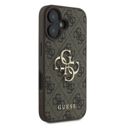 4. Guess 4G Big Logo Case für iPhone 16 - Braun