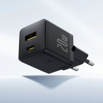 5. Baseus Palm 20W USB-C USB-A Wandladegerät - Schwarz