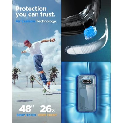 6. Spigen Ultra Hybrid Hülle für Nothing Phone 4A – Transparent
