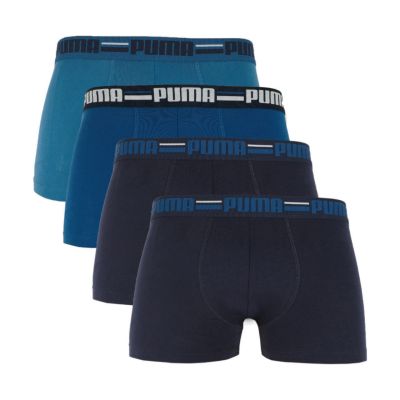 3. Puma Herren-Boxershorts mit elastischem Bund, 4er-Pack, Marineblau/Blau, 938197 02