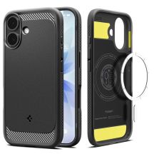 Spigen Rugged Armor Mag MagSafe Case für iPhone 17 - Mattschwarz