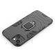 18. Ring Armor Hülle für iPhone 14 Pro gepanzerte Hülle magnetischer Haltering schwarz