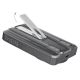8. Dudao K29 10000 mAh PD 20 W MagSafe Powerbank mit Metallgehäuse, Ständer und integrierten USB-C/ Lightning Kabeln - Grau