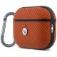 2. BMW Logo-Hülle aus strukturiertem Kevlar-Metall für AirPods Pro 3 – Orange