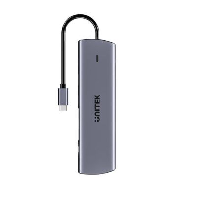 8. UNITEK D1113BGY01 Hubs und Konzentratoren 2 x USB 3.2 Gen 2 (3.1 Gen 2) Typ-C 1000 Mbit/s Grau