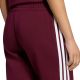 5. adidas Essentials 3-Streifen Fleece Slim Fit Hose für Damen, Burgunderrot KF8321