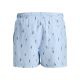 2. Jack&Jones Herren JWHARUBA Badeshorts mit Print 12206537 Kaschmir Blaue Streifen