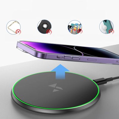 7. Wozinsky WLI-01Y 15W Qi Induktives Ladegerät mit USB-C Kabel - Schwarz